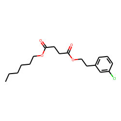 Succinic acid, 3-chlorophenethyl hexyl ester