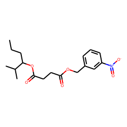 Succinic acid, 2-methylhex-3-yl 3-nitrobenzyl ester