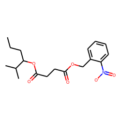 Succinic acid, 2-methylhex-3-yl 2-nitrobenzyl ester