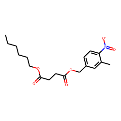 Succinic acid, hexyl 3-methyl-4-nitrobenzyl ester
