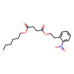 Succinic acid, hexyl 2-nitrophenethyl ester