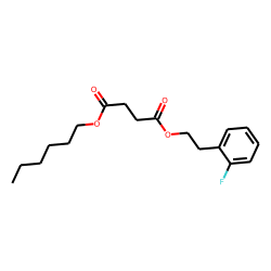 Succinic acid, 2-fluorophenethyl hexyl ester