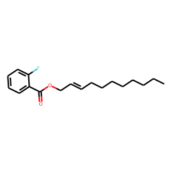 2-Fluorobenzoic acid, undec-2-enyl ester