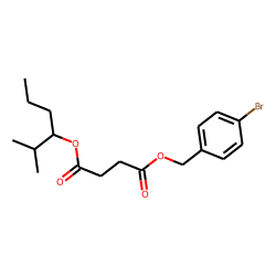 Succinic acid, 4-bromobenzyl 2-methylhex-3-yl ester