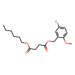 Succinic acid, 5-bromo-2-methoxybenzyl hexyl ester