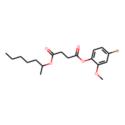 Succinic acid, hept-2-yl 4-bromo-2-methoxyphenyl ester