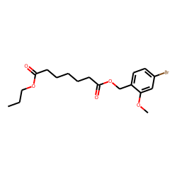 Pimelic acid, 4-bromo-2-methoxybenzyl propyl ester