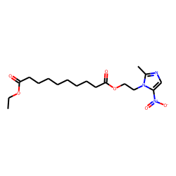 Sebacic acid, ethyl 2-(2-methyl-5-nitro-1H-imidazol-1-yl)ethyl ester