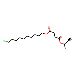 Succinic acid, but-3-yn-2-yl 10-chlorodecyl ester