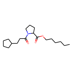 L-Proline, N-(3-cyclopentylpropionyl)-, hexyl ester