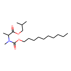 DL-Alanine, N-methyl-N-decyloxycarbonyl-, isobutyl ester