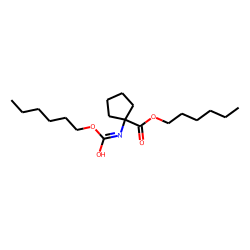 1-Aminocyclopentanecarboxylic acid, N-hexyloxycarbonyl-, hexyl ester