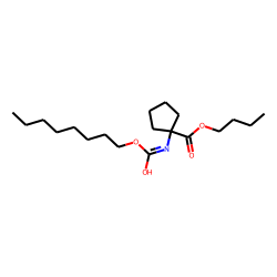 1-Aminocyclopentanecarboxylic acid, N-(octyloxycarbonyl)-, butyl ester