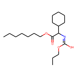 Glycine, 2-cyclohexyl-N-propoxycarbonyl-, heptyl ester