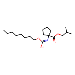 1-Aminocyclopentanecarboxylic acid, N-(octyloxycarbonyl)-, isobutyl ester