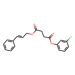Succinic acid, 3-chlorophenyl 3-phenylprop-2-en-1-yl ester