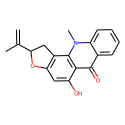 Furo[2,3-c]acridin-6(2H)-one, 1,11-dihydro-5-hydroxy-11-methyl-2-(1-methylethenyl)-, (-)-