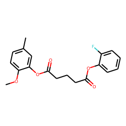 Glutaric acid, 2-fluorophenyl 5-methyl-2-methoxybenzyl ester