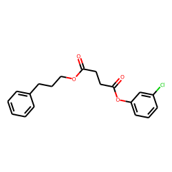 Succinic acid, 3-chlorophenyl 3-phenylpropyl ester