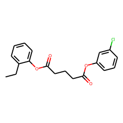 Glutaric acid, 3-chlorophenyl 2-ethylphenyl ester