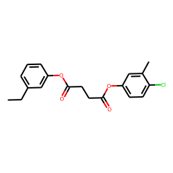 Succinic acid, 4-chloro-3-methylphenyl 3-ethylphenyl ester