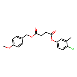 Succinic acid, 4-chloro-3-methylphenyl 4-methoxybenzyl ester