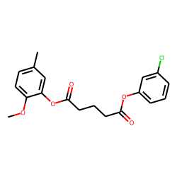 Glutaric acid, 3-chlorophenyl 5-methyl-2-methoxybenzyl ester