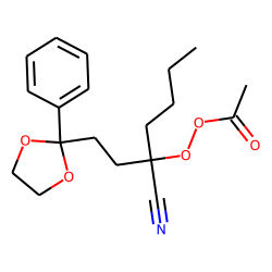Ethaneperoxoic acid, 1-cyano-1-[2-(2-phenyl-1,3-dioxolan-2-yl)ethyl]pentyl ester