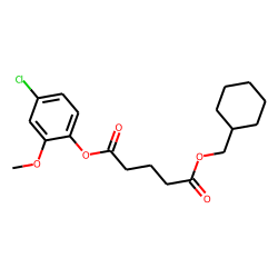 Glutaric acid, cyclohexylmethyl 4-chloro-2-methoxyphenyl ester