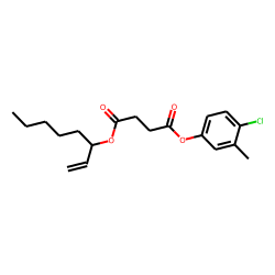 Succinic acid, 4-chloro-3-methylphenyl oct-1-en-3-yl ester