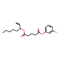 Glutaric acid, oct-1-en-3-yl 3-chlorophenyl ester