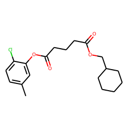 Glutaric acid, cyclohexylmethyl 2-chloro-5-methylphenyl ester