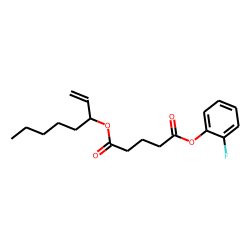 Glutaric acid, oct-1-en-3-yl 2-fluorophenyl ester