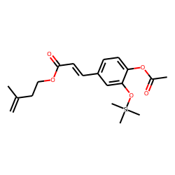 3-Methyl-3-butenyl (E)-4-acetylcaffeate, TMS