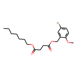 Succinic acid, 5-bromo-2-methoxybenzyl heptyl ester