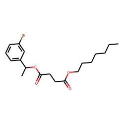 Succinic acid, 1-(3-bromophenyl)ethyl heptyl ester