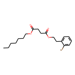 Succinic acid, 2-bromophenethyl heptyl ester