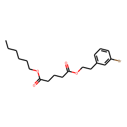 Glutaric acid, 2-(3-bromophenyl)ethyl hexyl ester