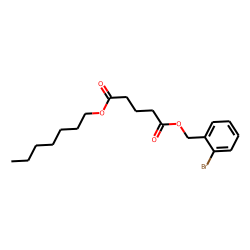Glutaric acid, 2-bromobenzyl heptyl ester