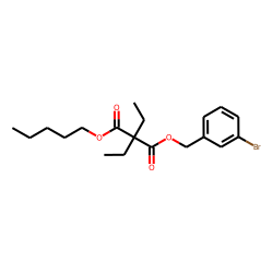 Diethylmalonic acid, 3-bromobenzyl pentyl ester