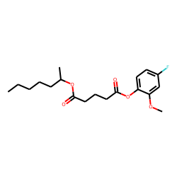 Glutaric acid, hept-2-yl 4-fluoro-2-methoxyphenyl ester