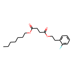 Succinic acid, 2-fluorophenethyl heptyl ester