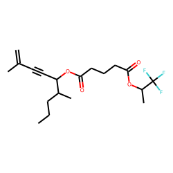 Glutaric acid, 1,1,1-trifluoroprop-2-yl 2,6-dimethylnon-1-en-3-yn-5-yl ester