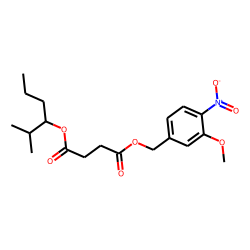 Succinic acid, 3-methoxy-4-nitrobenzyl 2-methylhex-3-yl ester
