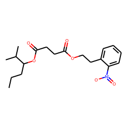 Succinic acid, 2-methylhex-3-yl 2-nitrophenethyl ester