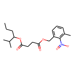 Succinic acid, 2-methylhex-3-yl 3-methyl-2-nitrobenzyl ester