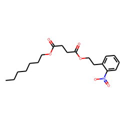 Succinic acid, heptyl 2-nitrophenethyl ester