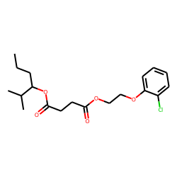 Succinic acid, 2-(2-chlorophenoxy)ethyl 2-methylhex-3-yl ester
