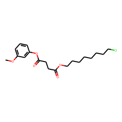 Succinic acid, 8-chlorooctyl 3-methoxyphenyl ester