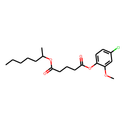 Glutaric acid, hept-2-yl 4-chloro-2-methoxyphenyl ester